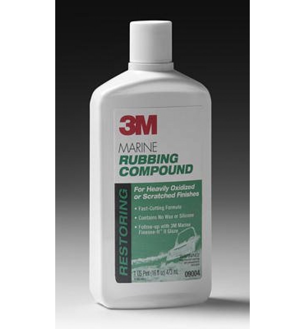 3M Rubbing Compound One Quart Bottle - Fiberglass Cleaners