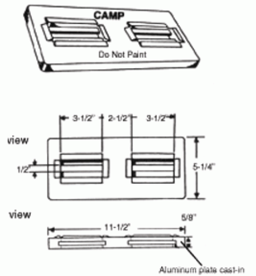 DP-1 Divers Plate Zinc