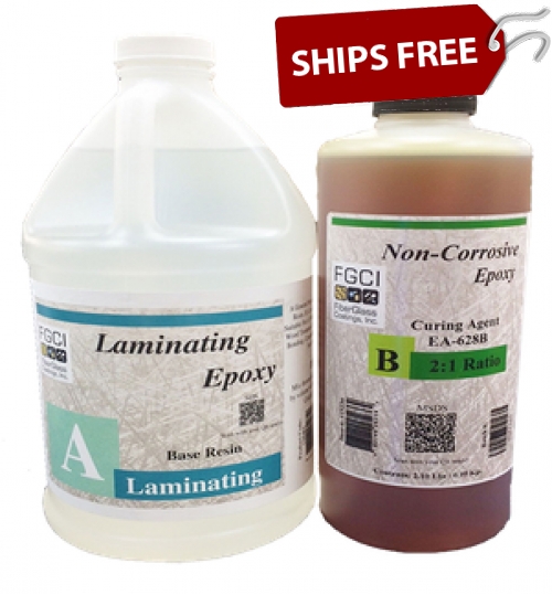 Epoxy Laminating Resin 2:1 Kit UV Stable, High Strength (.75